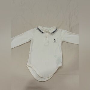 Janie and Jack Cream Baby Polo Shirt